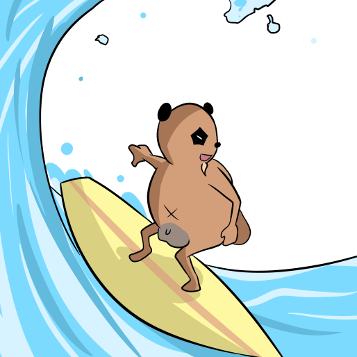 Surfeando en el mar por el buen tiempo.
